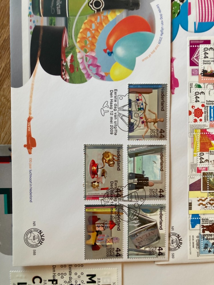 Netherlands 15 FDC covers between E580-594 HIGH cat value