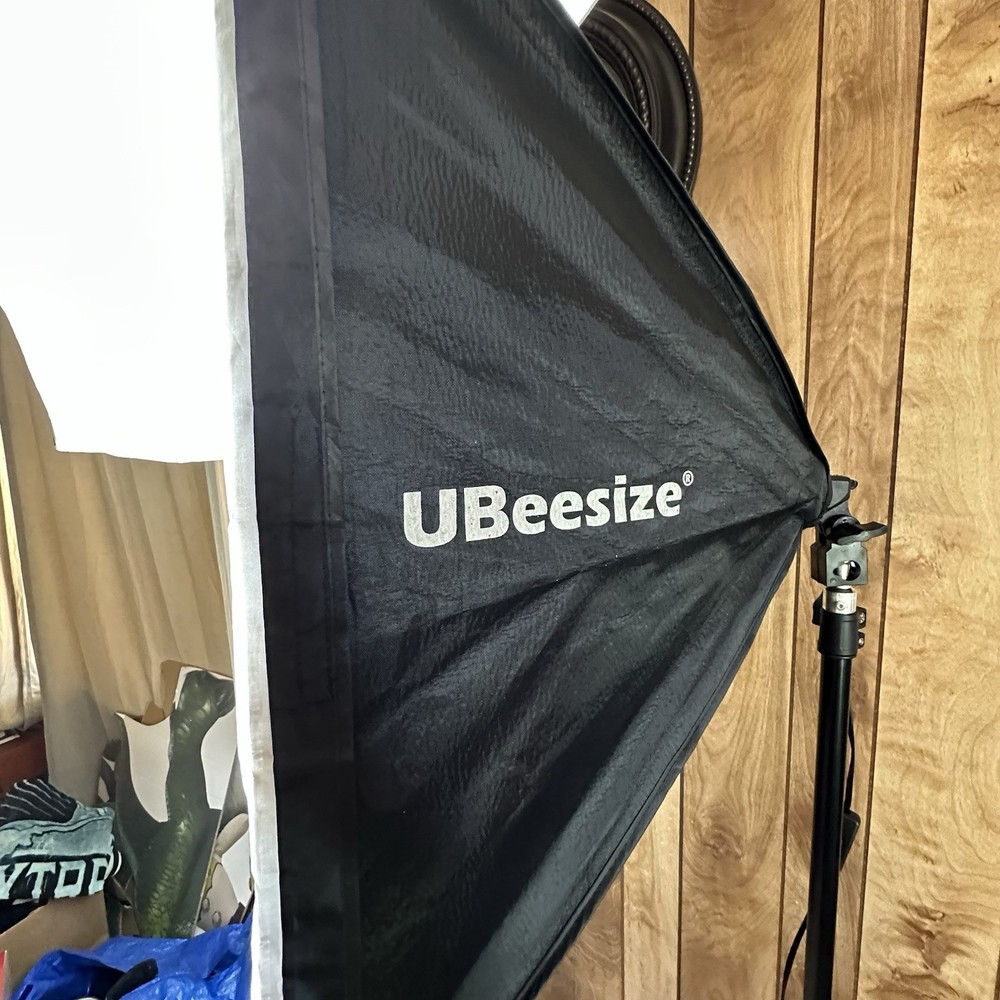 UBeesize Softbox Photography Lighting Kit 2pcs 40W E27 Socket 6500K Bulbs