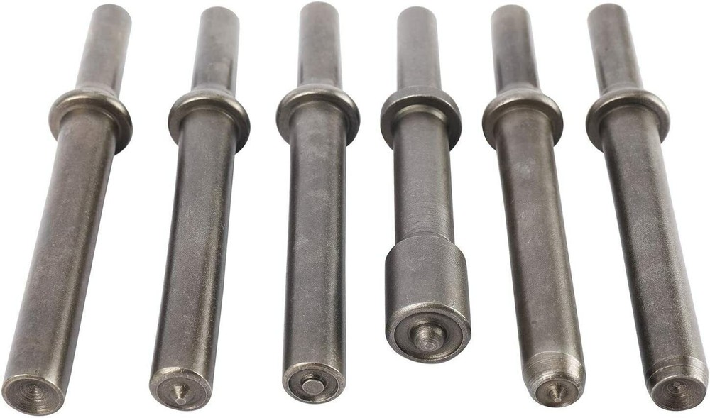 7Pcs Air Hammer Rivet Bit Smoothing Pneumatic Air Hammer Chisel Tools w/ Spring