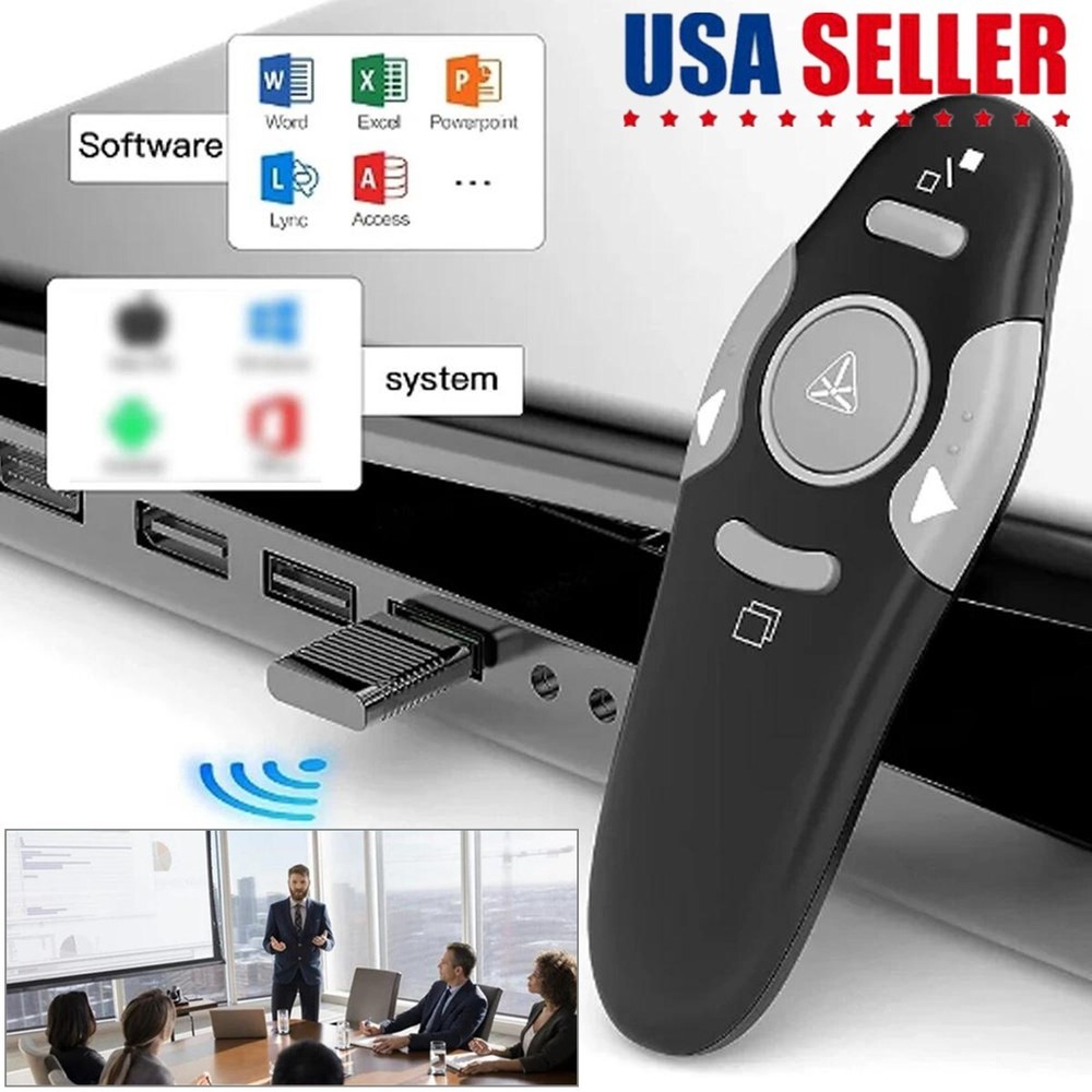 Power Point Presentation Laser Pointe Remote Control Wireless USB PPT Presenter