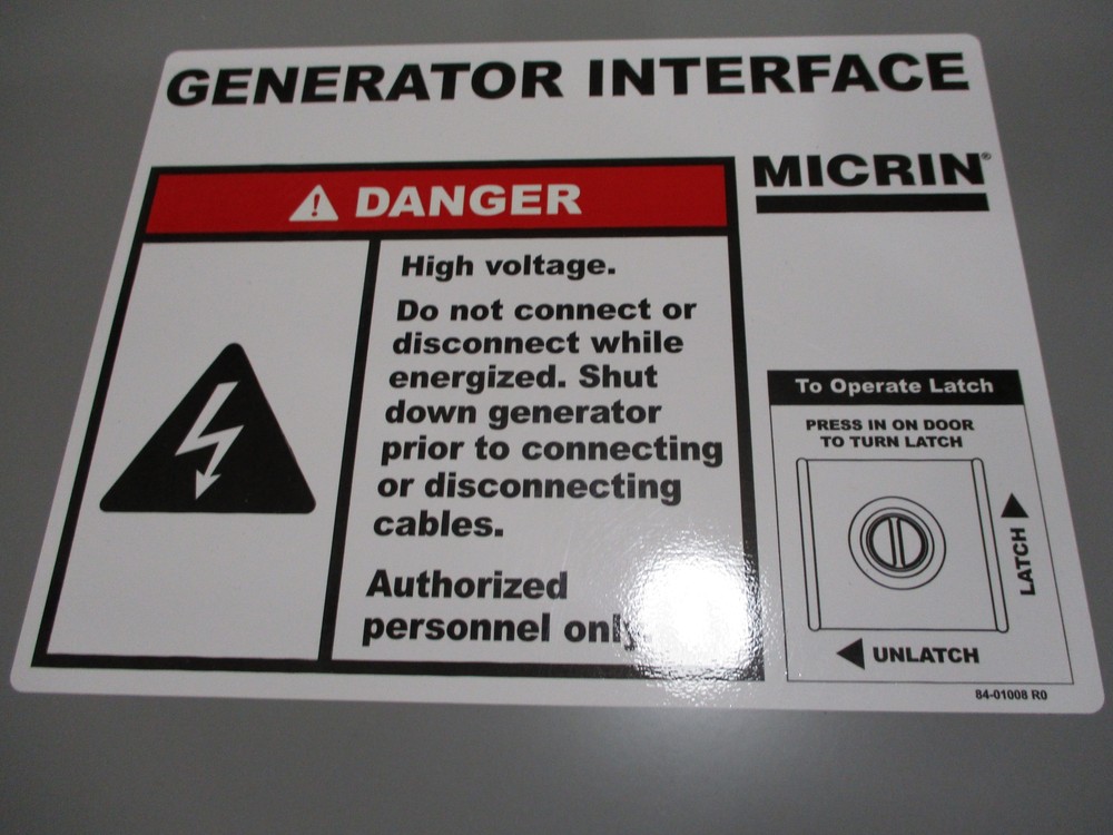 *NEW* COMMTECH / MICRIN MTC6003ESH GENERATOR INTERFACE PANEL