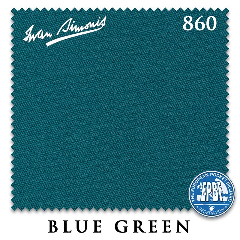 9' Simonis 860 Pool Table Cloth - Blue Green - AUTHORIZED DEALER