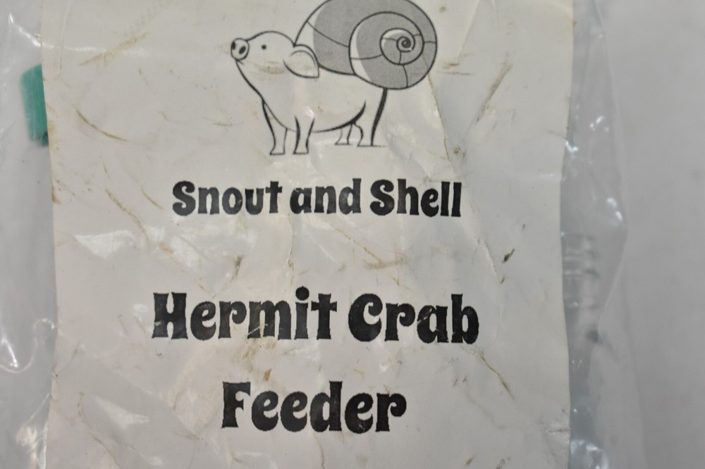 Snout & Shell Hermit Crab Gravity Feeder 3 Pack Set For Greensand Oyster Shell