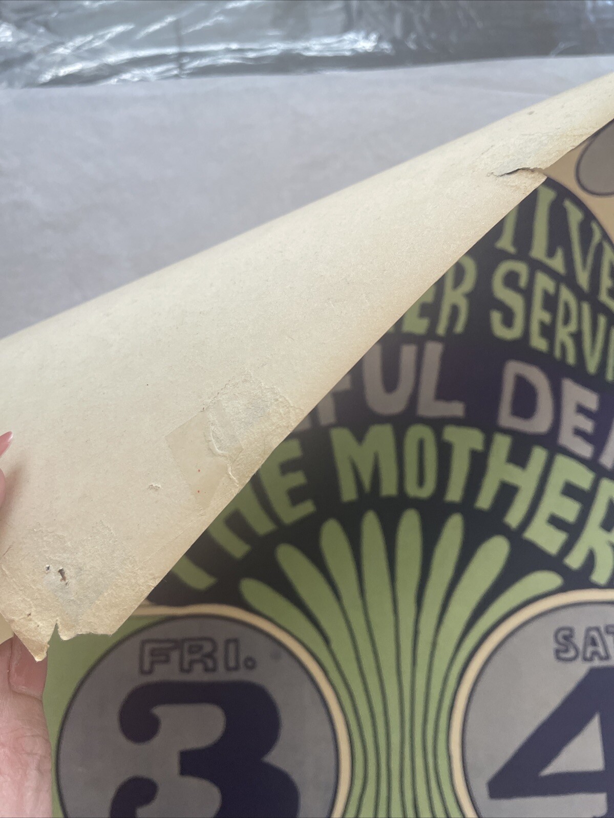 1966 Grateful Dead, Quicksilver, Mothers Of Invention, BG-9 Fillmore Poster