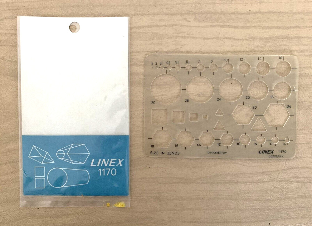 Vintage Linex 1170 Template with Sleeve