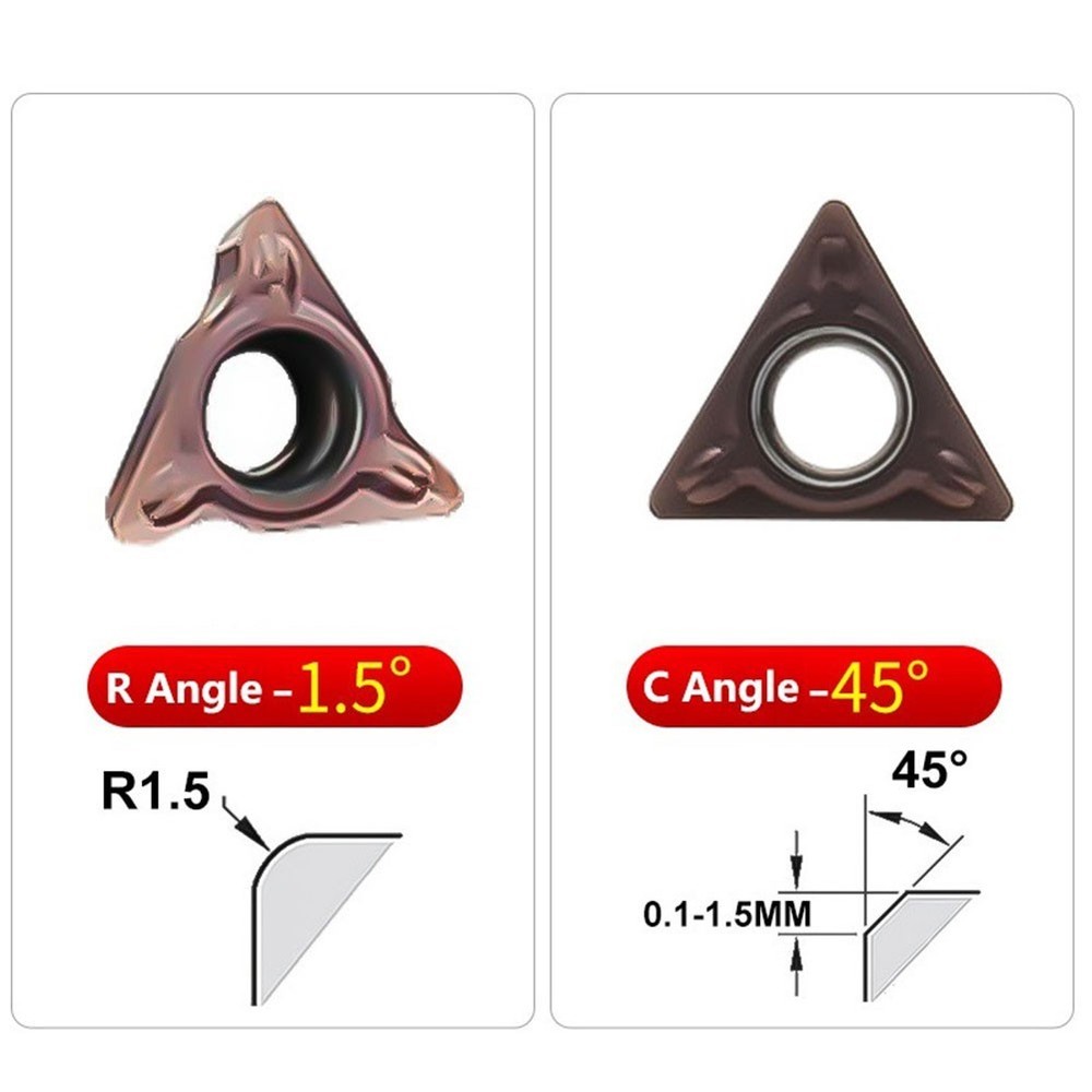 For Efficient 10PCS C Angle Carbide Inserts for Steel and Cast Iron Use