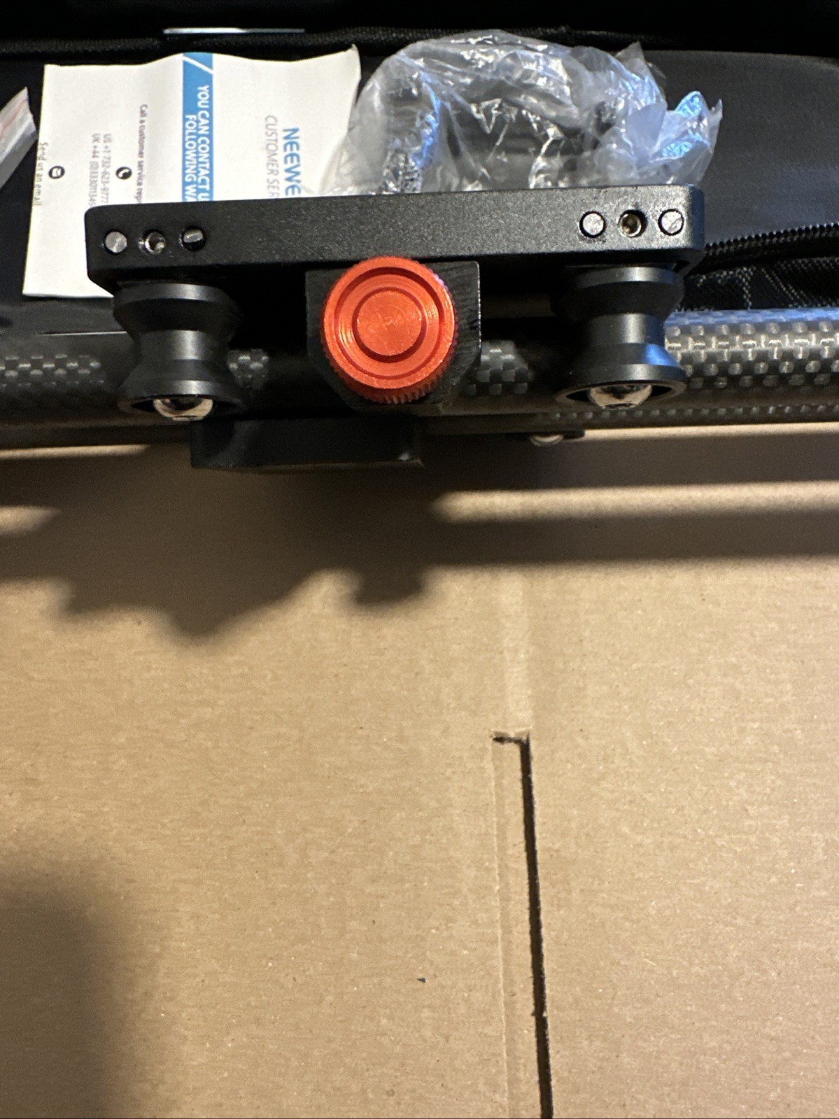 Neewer 16'' Camera Slider Carbon Fiber Dolly Rail for iPhone & Android