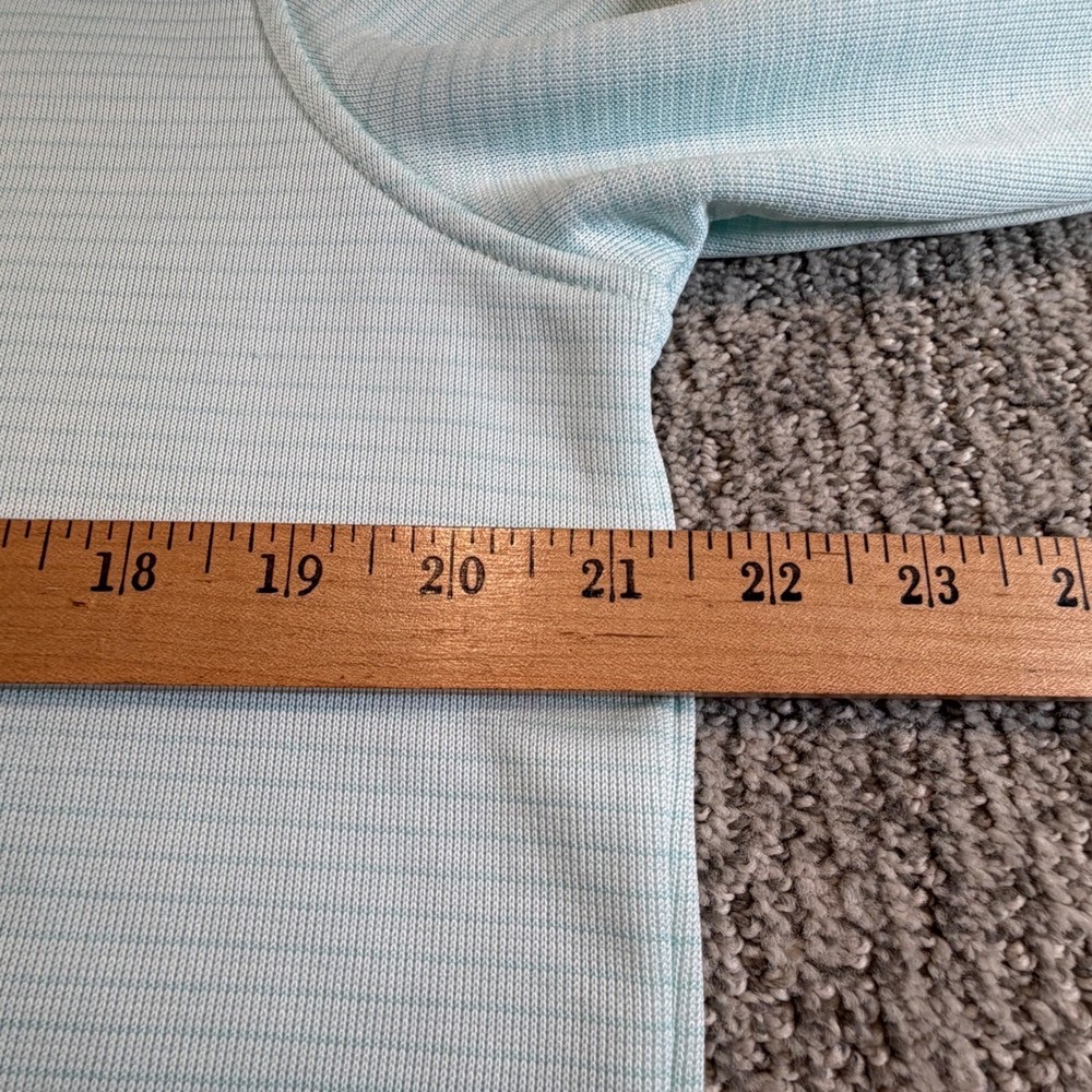Under Armour Quarter Zip Men Medium Mint Green Storm Golf Pullover Sweater
