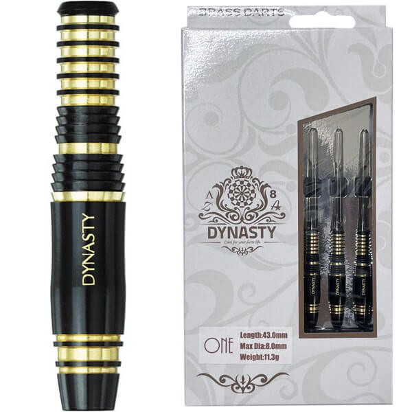 Dynasty Brass Darts Set ONE Black Barrel