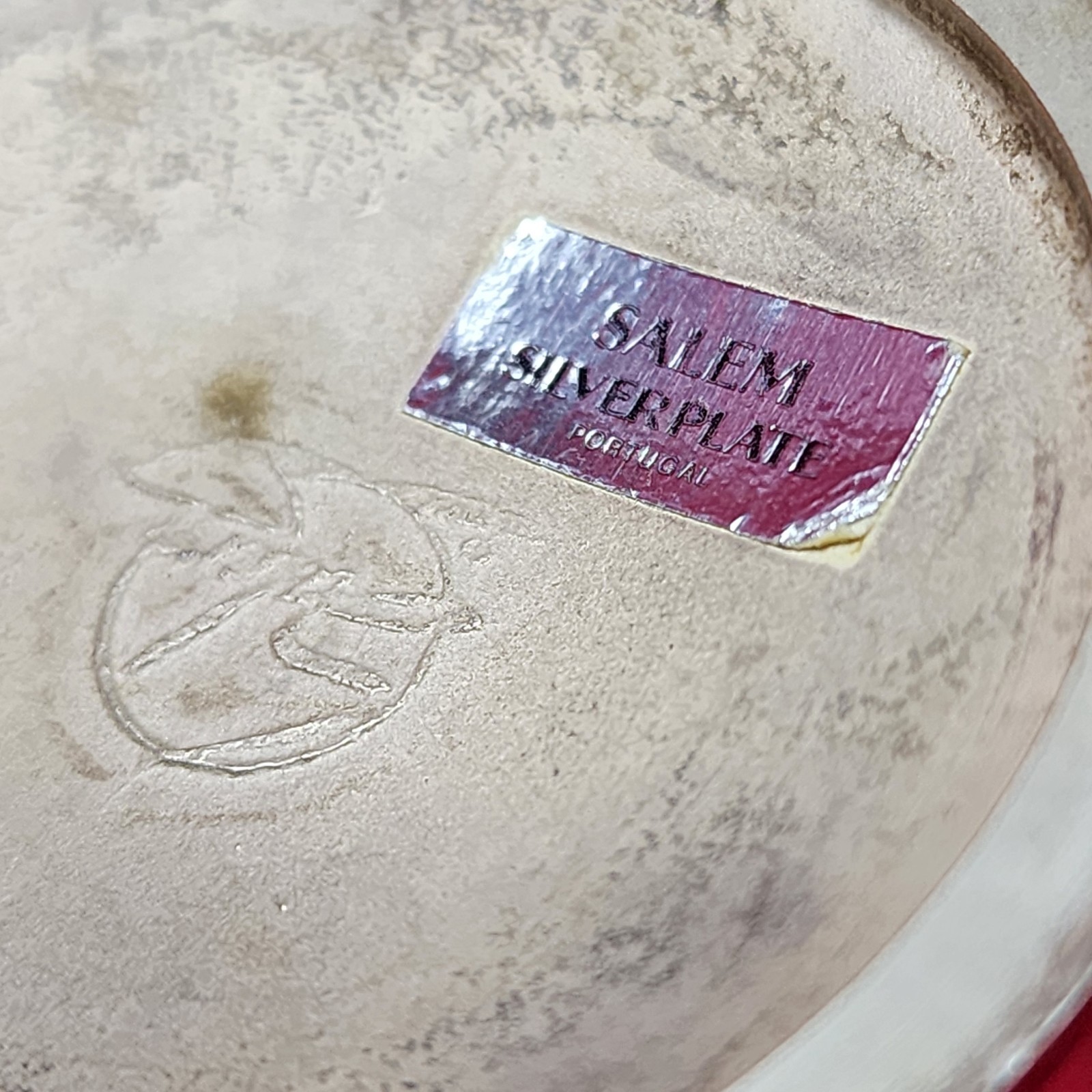 Set of 8 Vtg SALEM Portugal Silverplate water/wine Chalices/Goblets, 6.75" Case