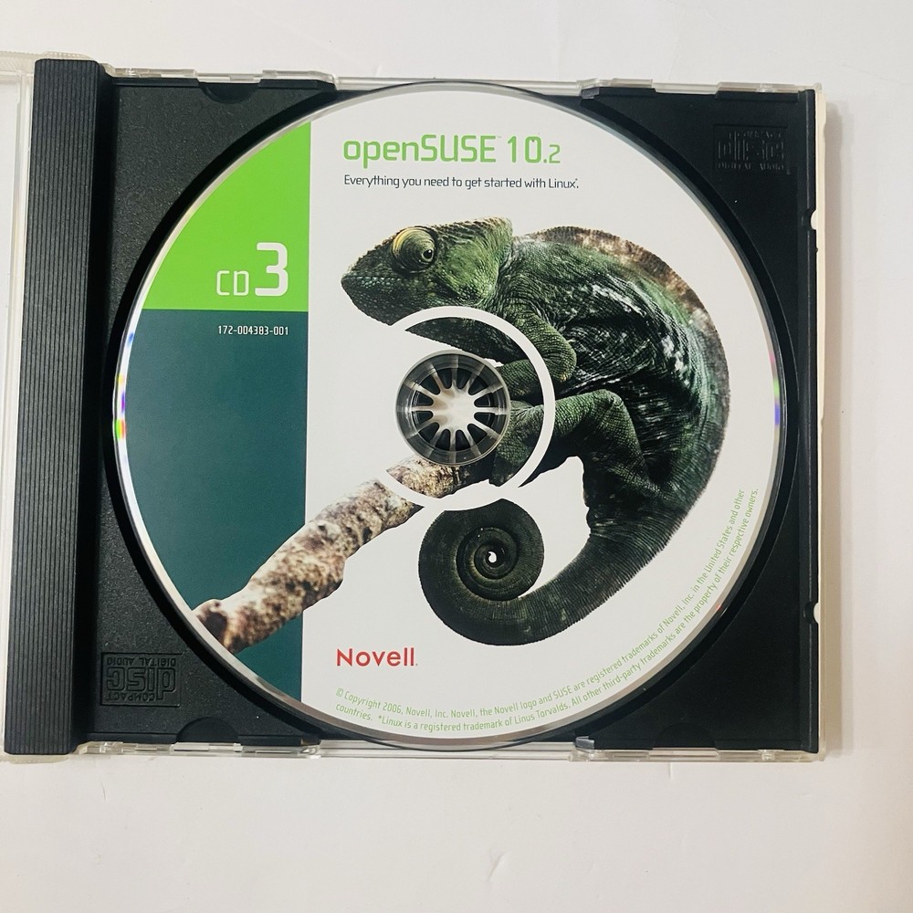 openSUSE 10.2 Linux Install Set (7-Disc Set) DVD + CDs 1–6 Novell 32/64-bit