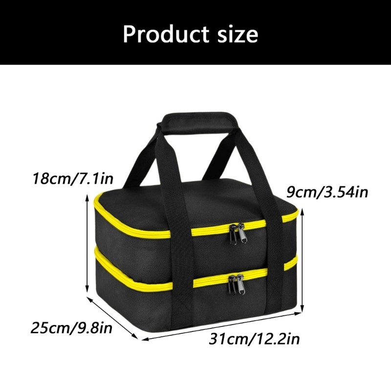 Multipurpose Battery Storage Container Shatterproof Fabric Texture for Storing