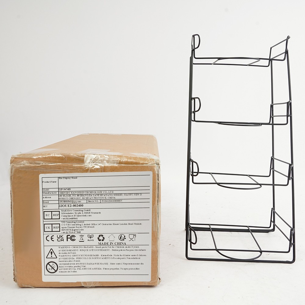 4-tier Hat Display Stand Tabletop Hat Display Rack Hat Display Rack For Retail