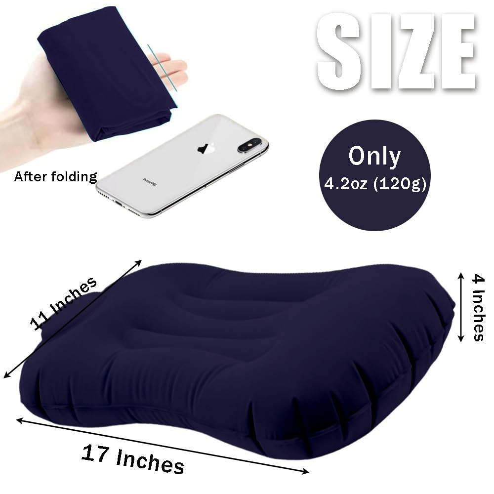 Portable Lightweight Mini Inflatable Pad,Stadium Booster Seat Bleacher Cushio...