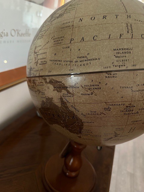 Replogle Globe Leather 12" Brown Vintage Library, Study, Office