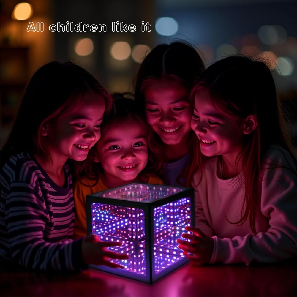 Infinity Hyper Cube LED Light LED Controller with Stand, Controller & Sound & Ap