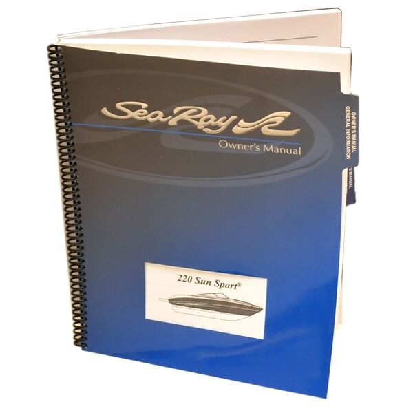 Sea Ray Boat Owners Instruction Manual | 220 Sun Sport 2007 w/ Bag