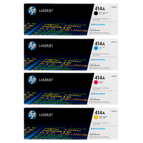 HP 414A High-Yield Toner Cartridge Set(Black,Cyan,Magenta,Yellow)