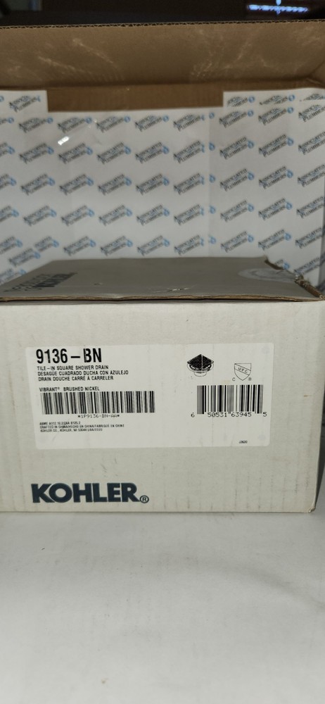 Kohler tile in shower drain