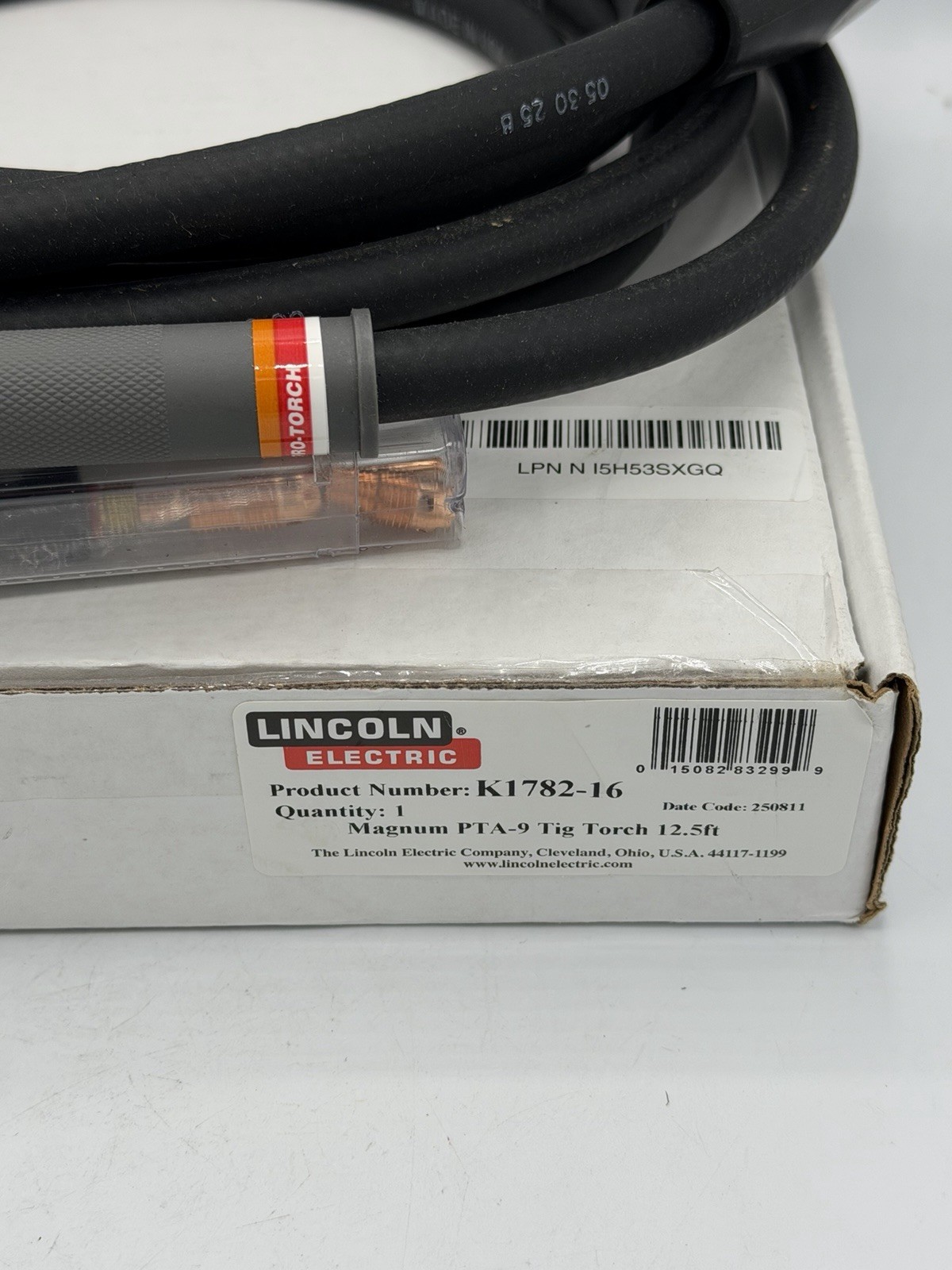 LINCOLN ELECTRIC K1782-16 LINCOLN Air-Cooled TIG Torch 55EL93