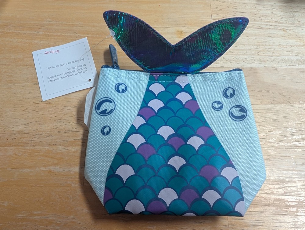 Thirty One Cool Zip Snacker Mermaid Tail