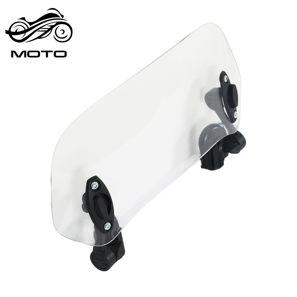 Universal Motorcycle Windshield Extension Adjustable Clip-on Windscreen Extender