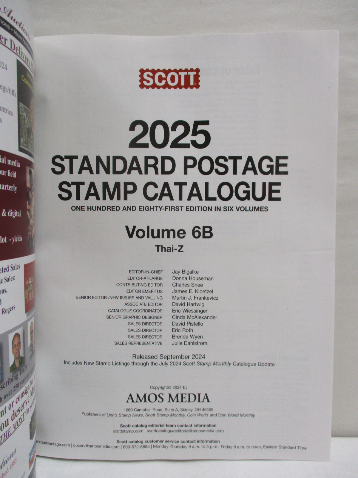 2025 Scott Standard Postage Stamp Catalog Volume 6 A/B Worldwide Countries San-Z