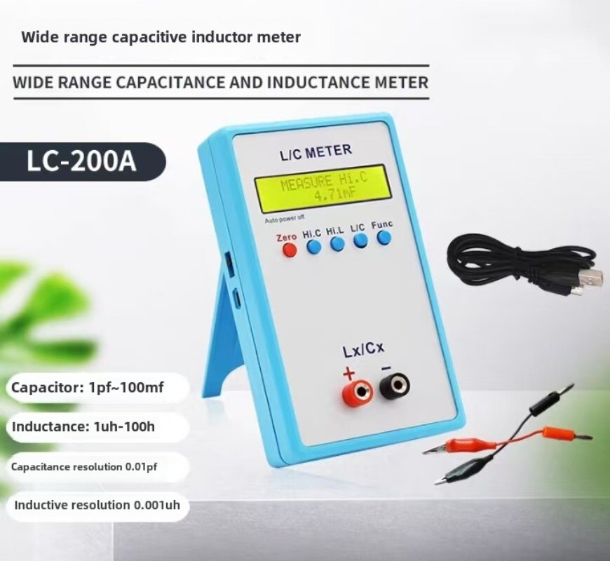 LC‑200A Inductance Capacitance Meter Handheld L/C Meter Electric Multimeter