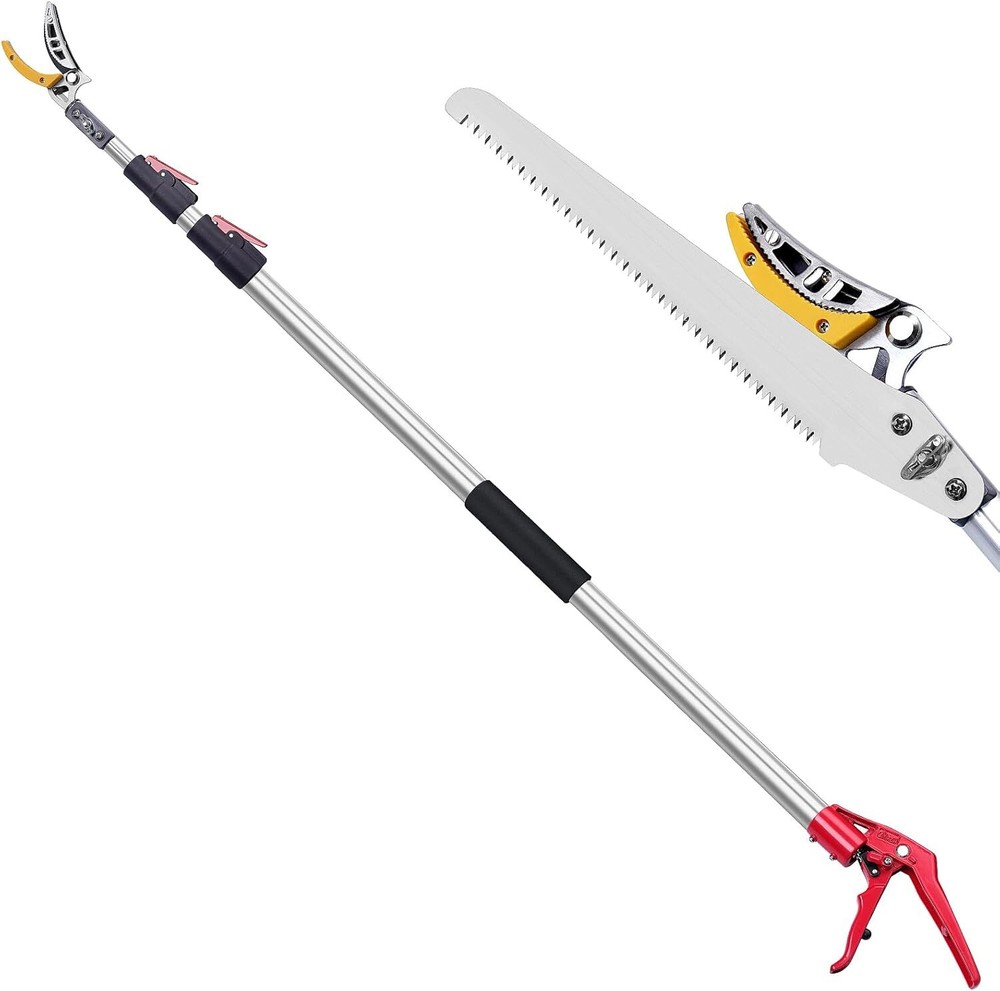 4.6-10ft Extendable Tree Pruner，Cut and Hold Pruning Trimmer
