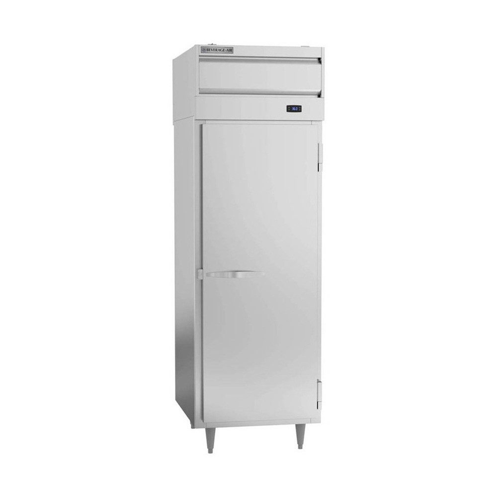 Beverage Air PRD1HC-1AS 27" 1-Section Pass-Thru Refrigerator w/ 2 Solid Full ...