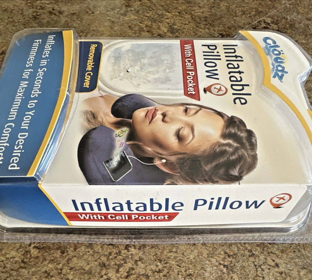 Cloudz Inflatable Pillow With Cell Pocket