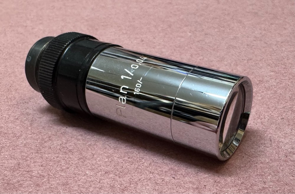 ZEISS Plan 1.0X/0.04 Microscope Objective Lens 160mm