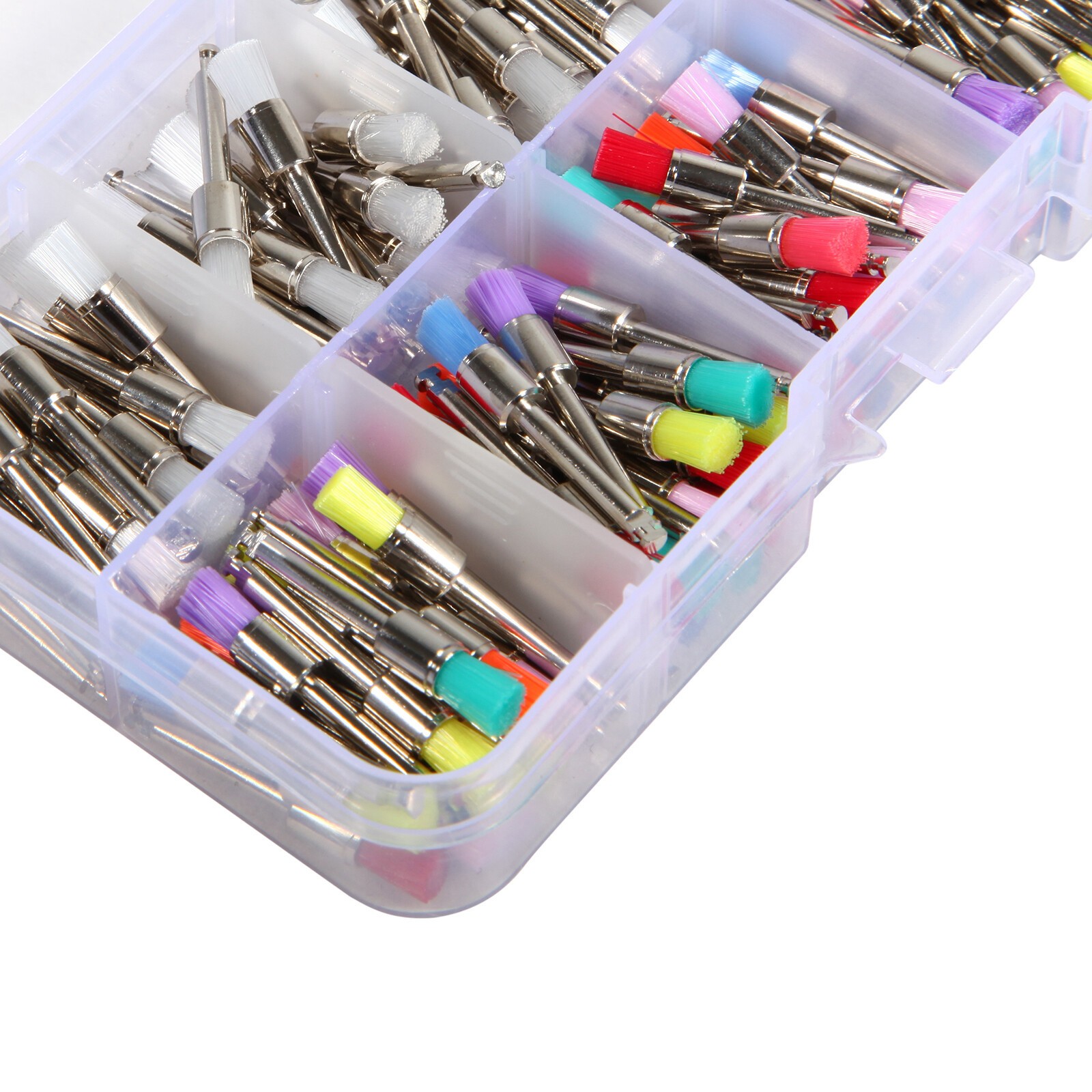 200Pcs Dental Nylon Materials Closure Flat Polishing Prophylaxis Brushes