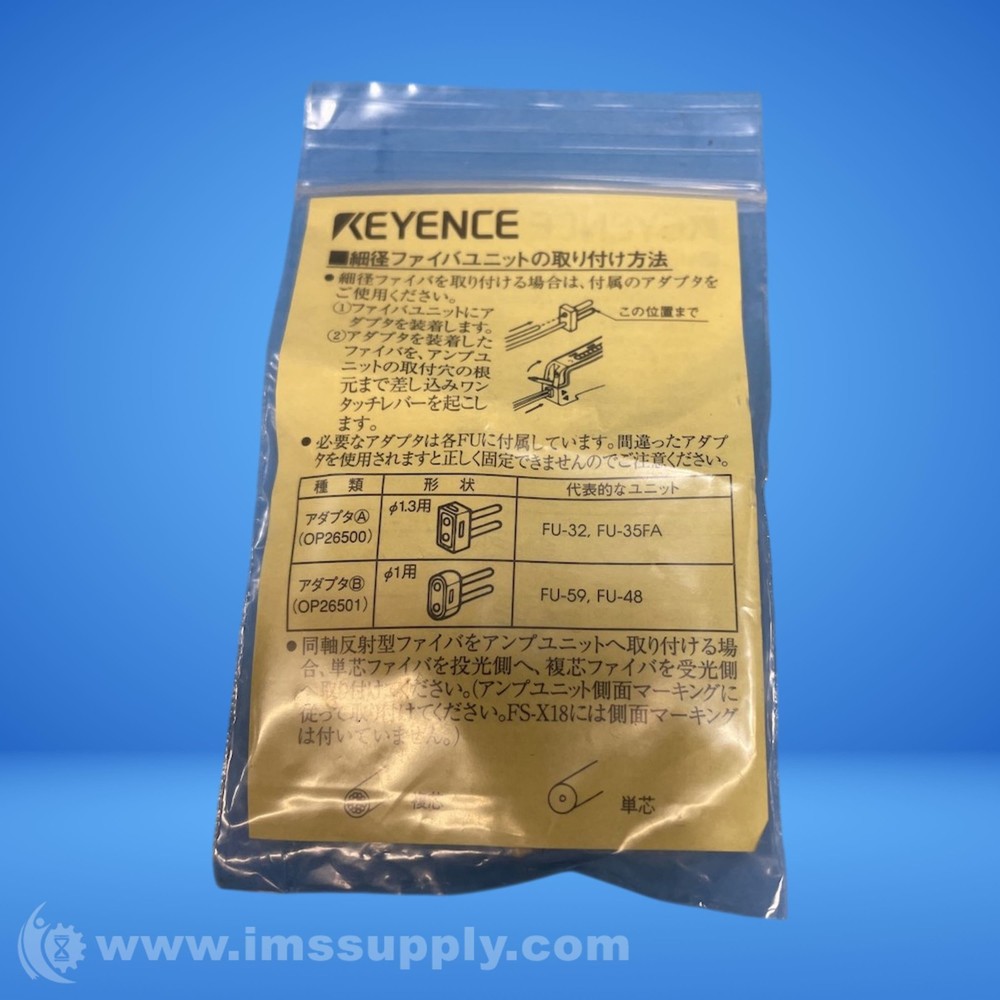 Keyence FU-10 Reflective Fiber Unit 7969