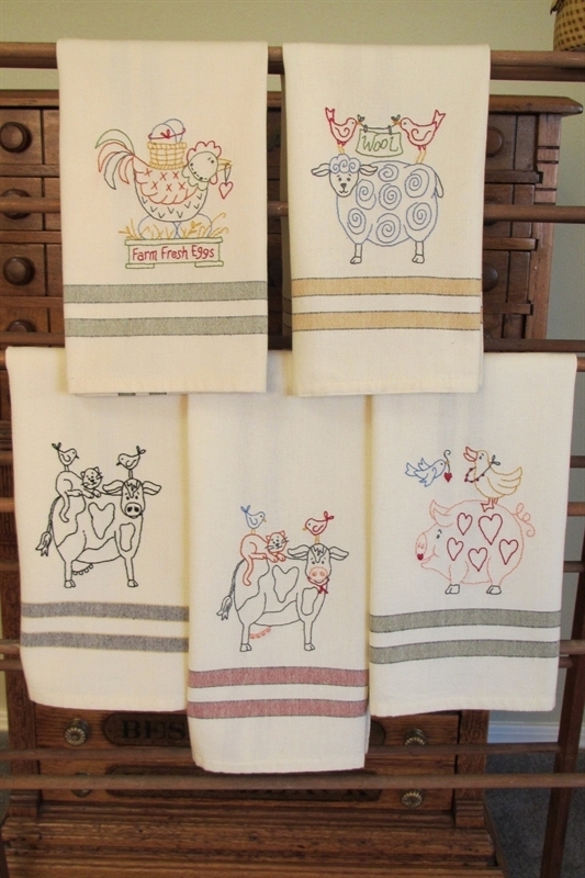 ANIMAL STACKERS HAND EMBROIDERY Bird Brain Designs