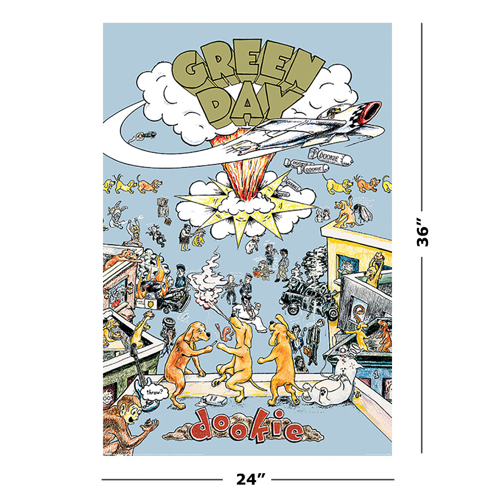 Green Day - Music Poster (Dookie - Album Cover) (Size: 24" x 36")