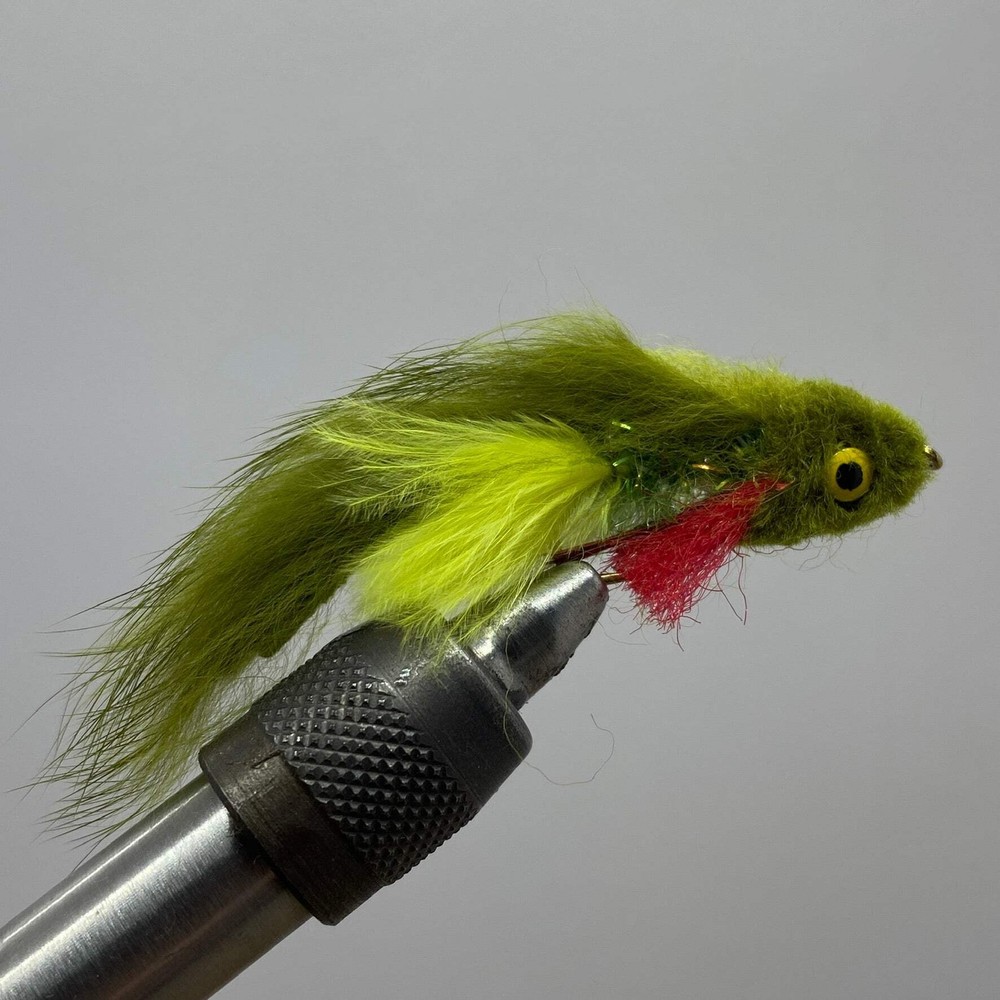 Six (6) Butt Monkey Olive Streamer- Strike Fly Company