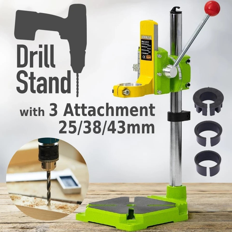 Drill Press Floor Stand for Hand Drill, Vertical Workbench, Adjustable Univer...