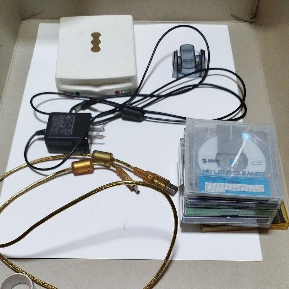 OLYMPUS MO Drive MO Lens Cleaner Power Adapter Cables Bundle MO133U1