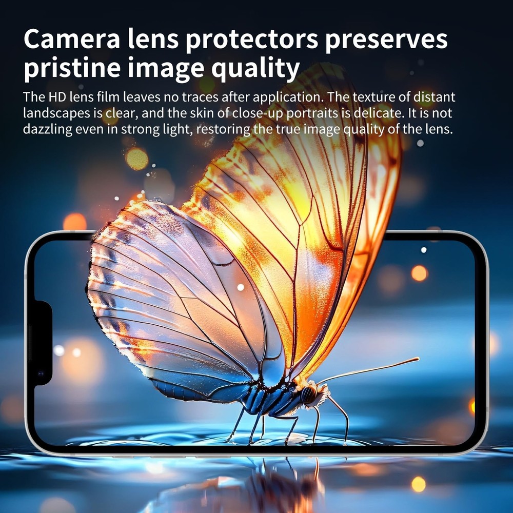 Fynorao 4-Pack Camera Lens Protector for iPhone 16e, 16e
