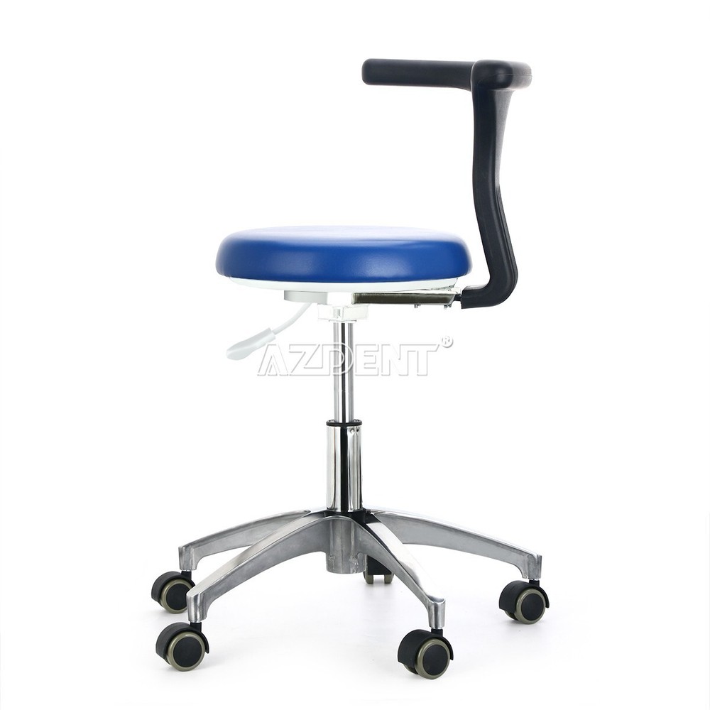 Doctor Assistant Stool PU Leather Height Adjustable 360° Rotation Locking