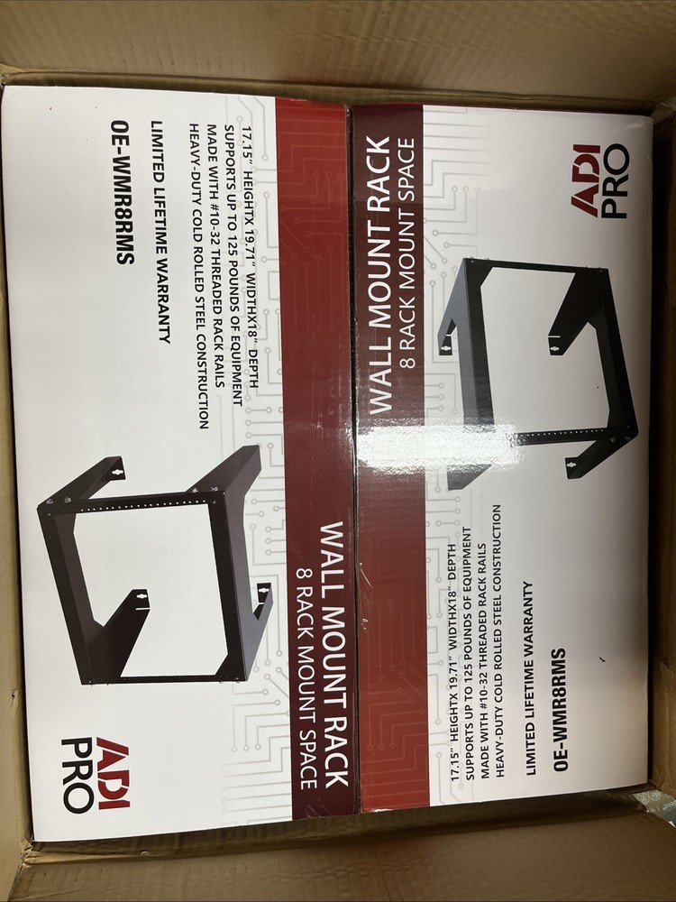 ADI PRO Wall Mount Rack 8 RACK MOUNT SPACE