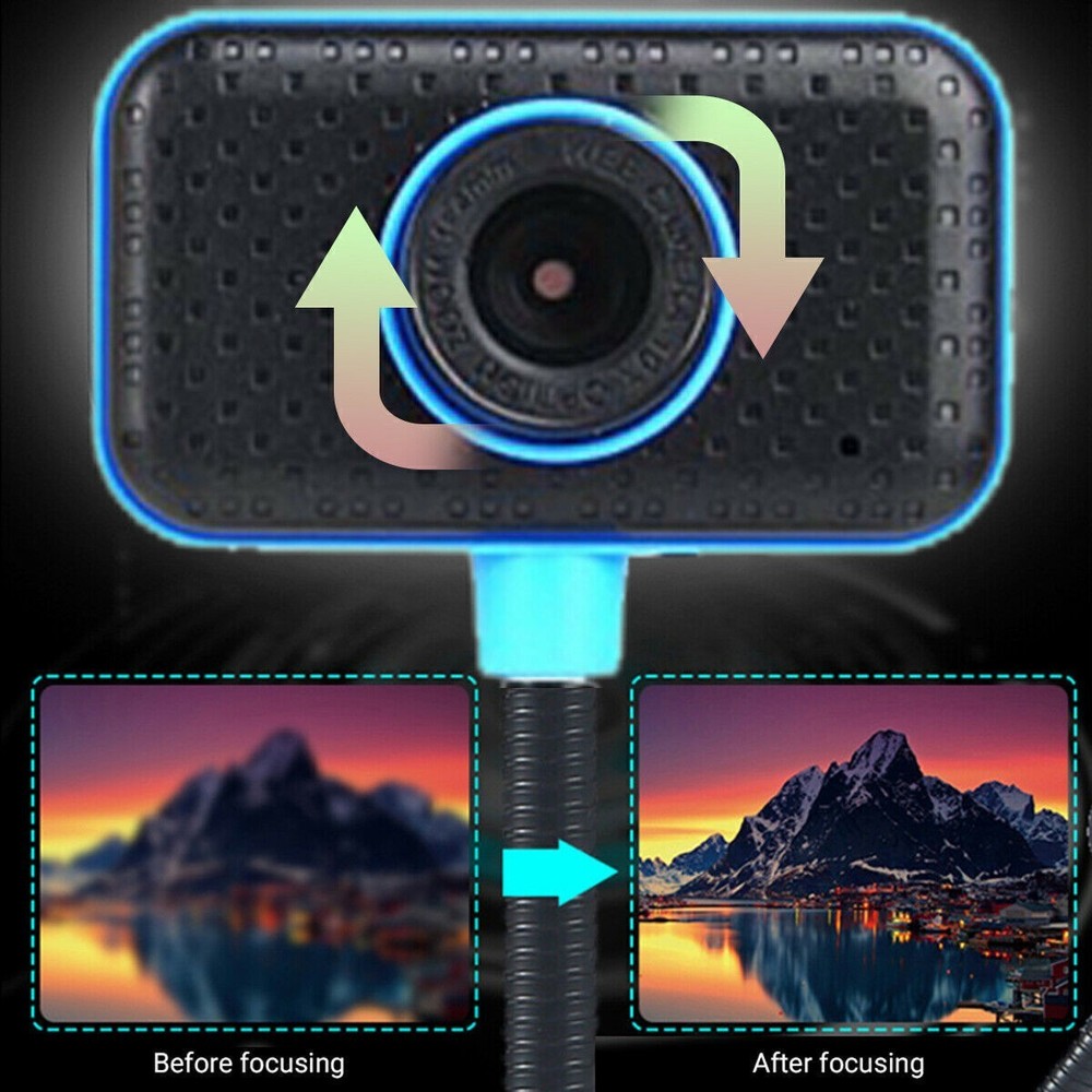 HD Web Cam Camera Webcam with Microphone USB 2.0 for Computer PC Laptop Desktop