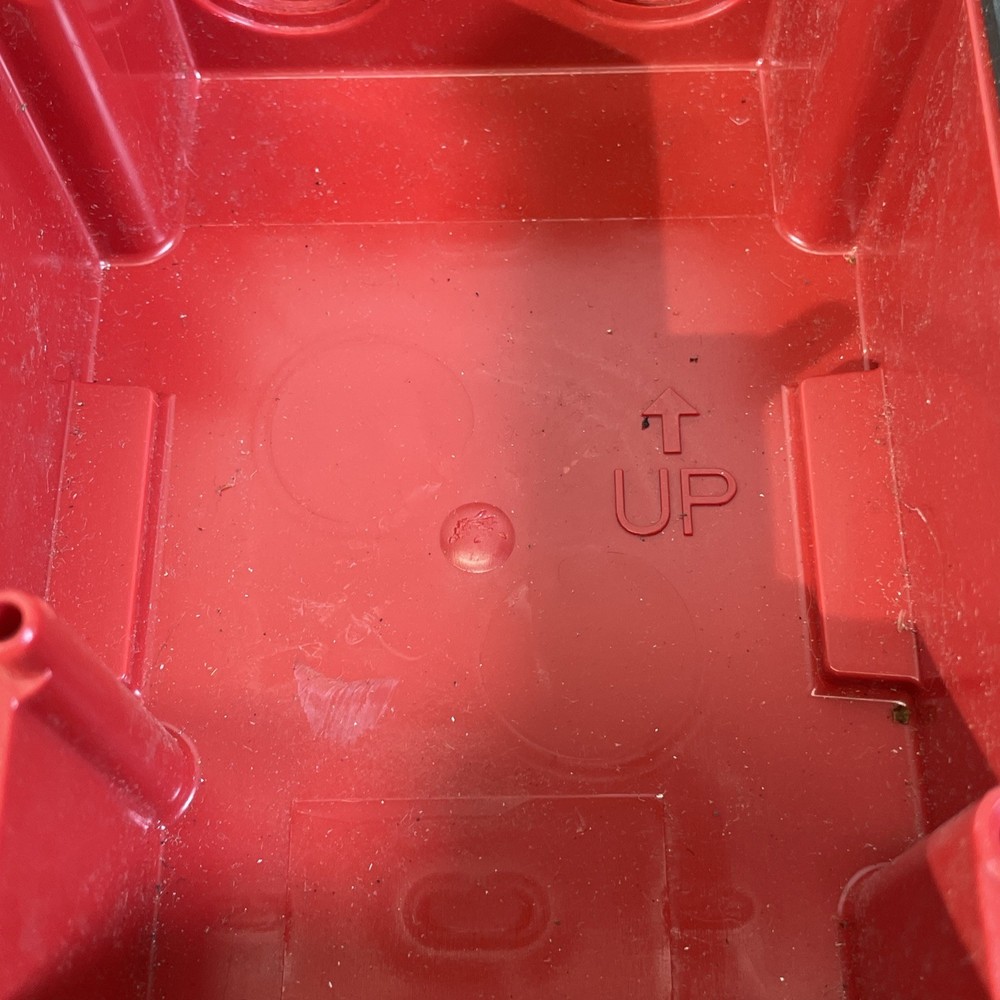 Red Weatherproof Back Box -- B59-0006