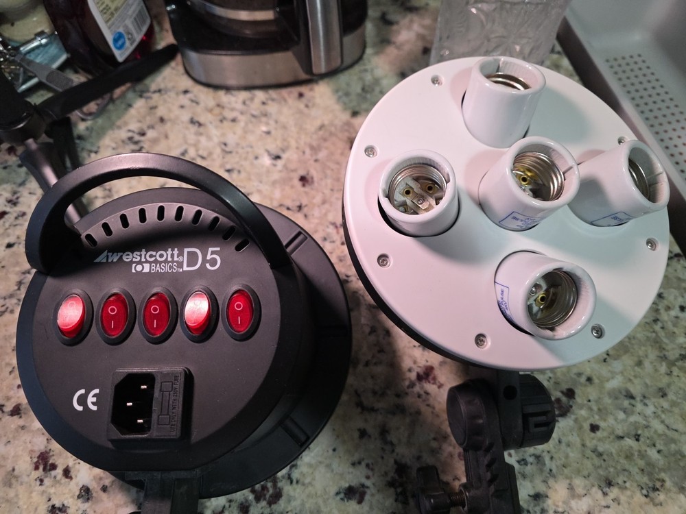 Westcott D5 5-Socket Light Head (2 Pack)