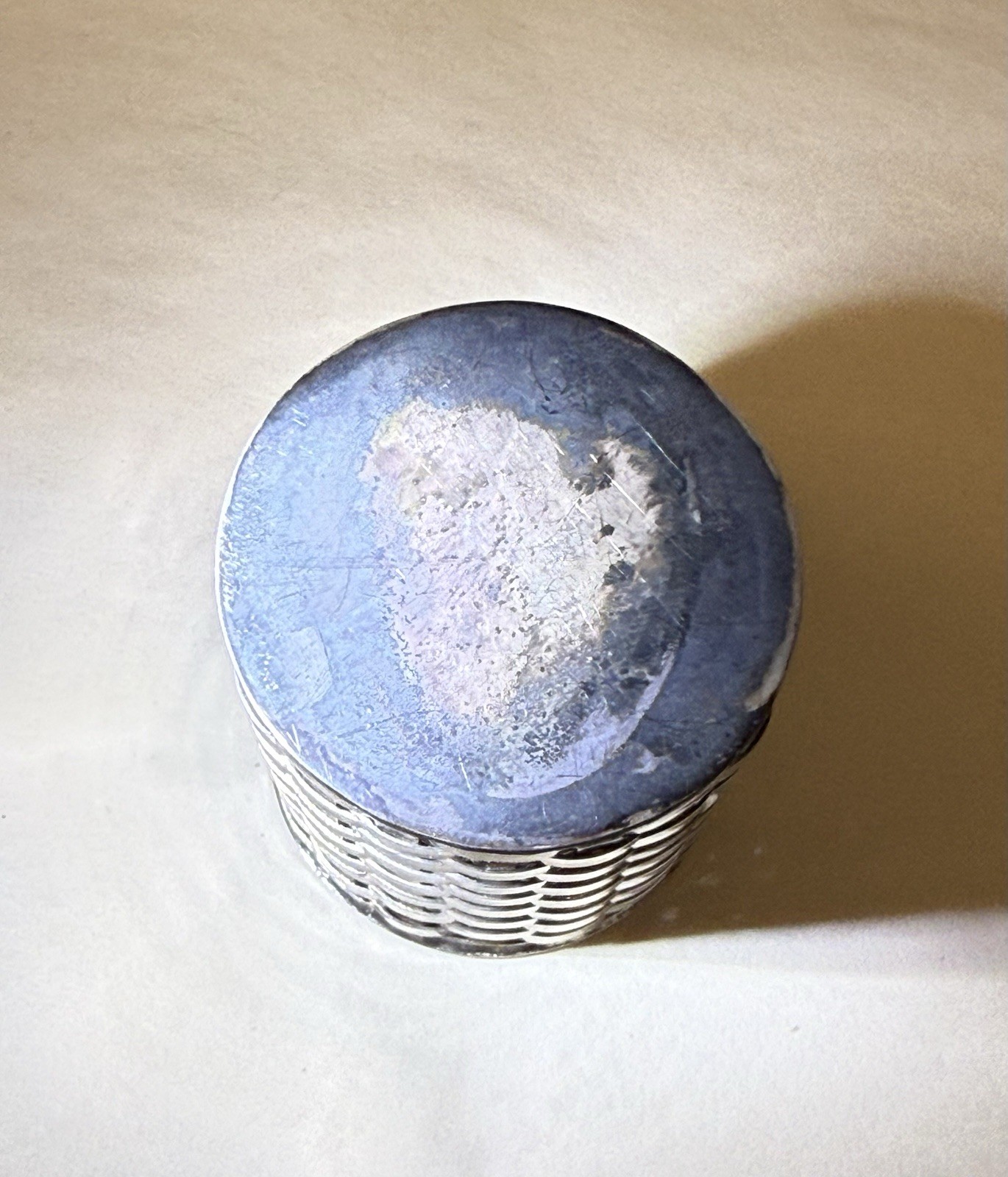 Vintage Tiffany & Co Woven Sterling Silver Toothpick or Trinket Holder 2 in 40gm