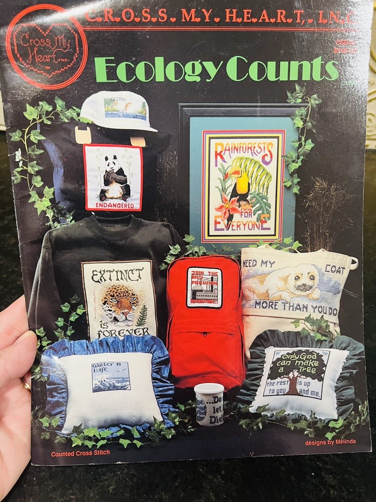 Environmental Activism Cross Stitch Book Patterns Ecology Rainforest Endangered