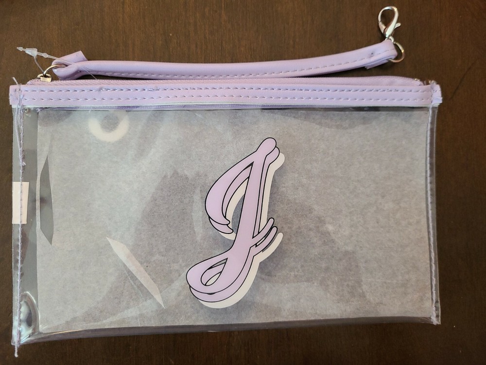 Initial J ACRYLIC ZIP CASE Pouch Kids
