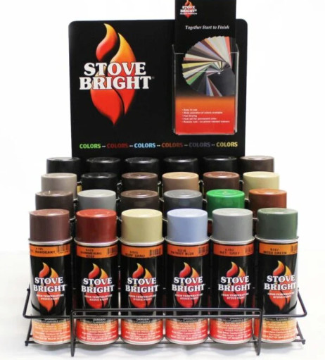 Stove Bright High Temperature Stove, Chimney & Fireplace Paint 12oz. Aerosol Can