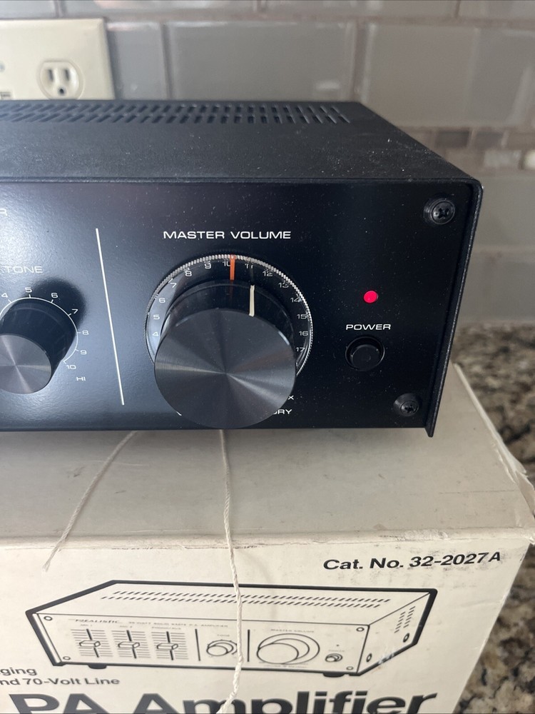 Realistic MPA 35A Public Address Amplifier 35 Watt Model 32-2027A Solid State
